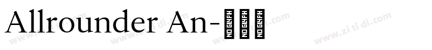 Allrounder An字体转换